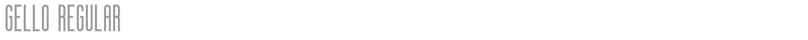 Gello font preview